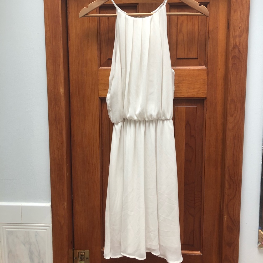 Lush short spaghetti strap dress w/ keyhole back